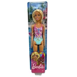 2019 Mattel Swimsuit Barbie Painted On Swimsuit New In Box!